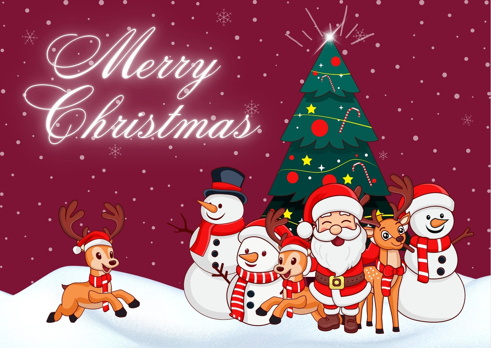 Free Christmas Ecard Templates To Edit And Share | Canva with regard to Animated Christmas Greeting Cards