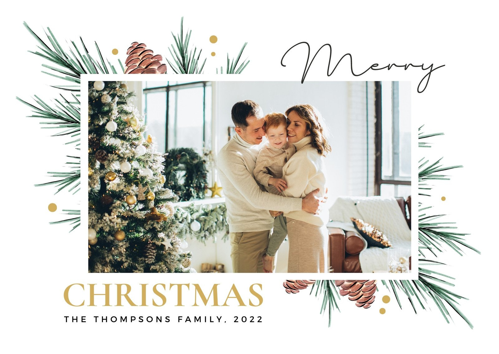 Free Custom Printable Christmas Card Templates | Canva throughout Christmas Cards Creator Free