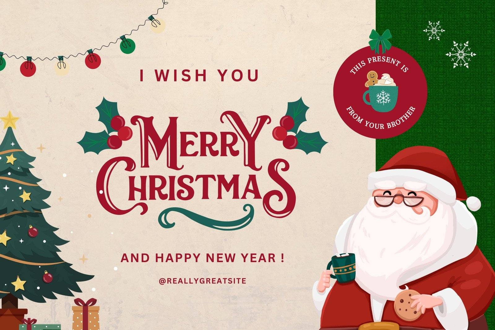 Free Custom Printable Christmas Card Templates | Canva within Merry Christmas From Cards