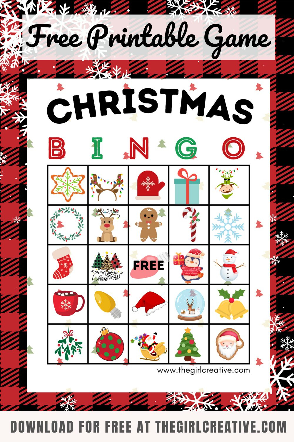 Free Printable Christmas Bingo Cards - The Girl Creative regarding Christmas Bingo Cards Print Free