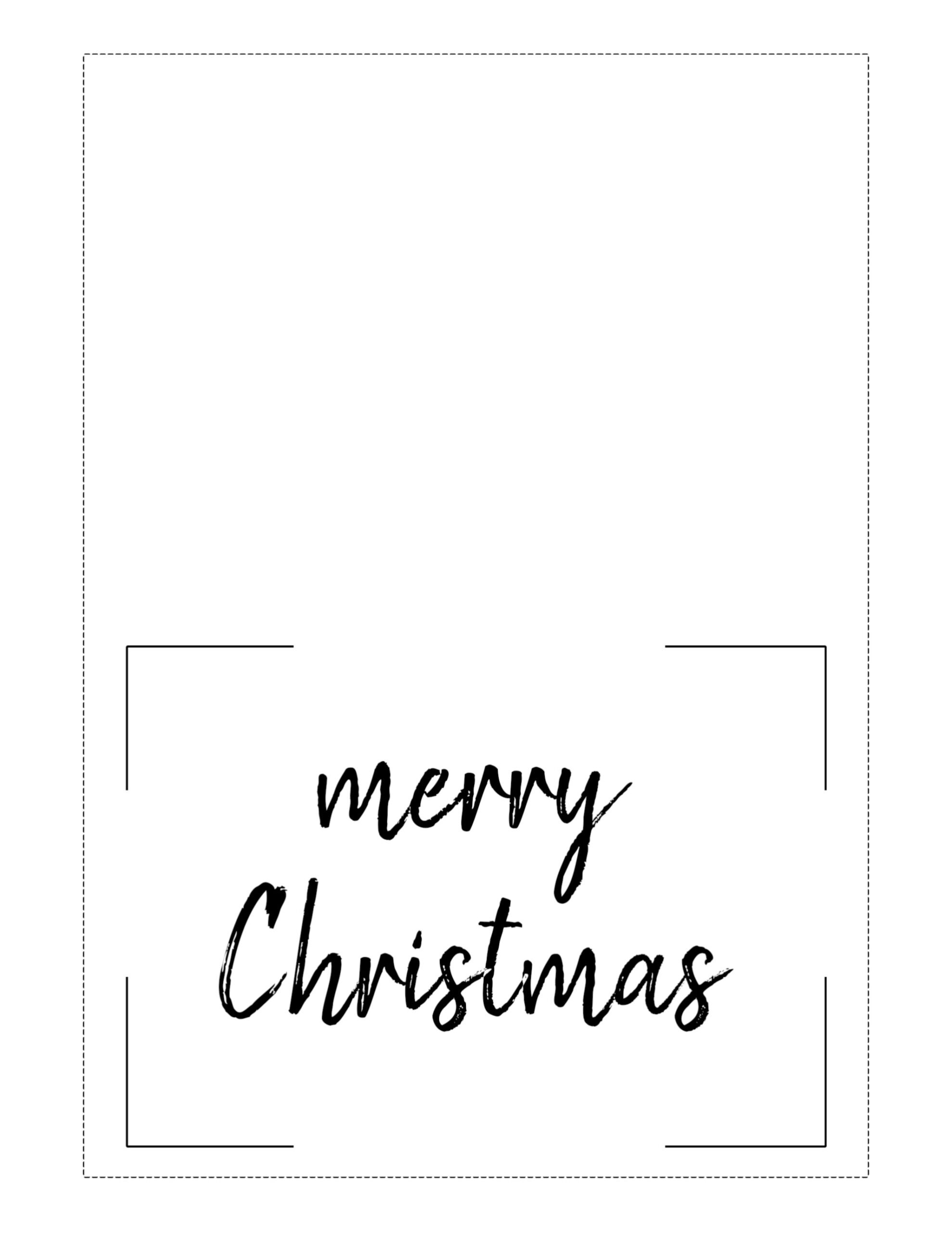 Free Printable Christmas Cards (Basic) - Paper Trail Design regarding Christmas Cards to Print