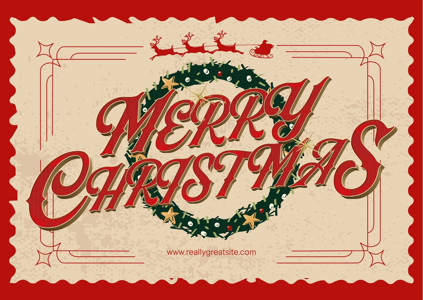 Free To Edit And Print Vintage Christmas Card Templates | Canva regarding Vintage Style Christmas Cards