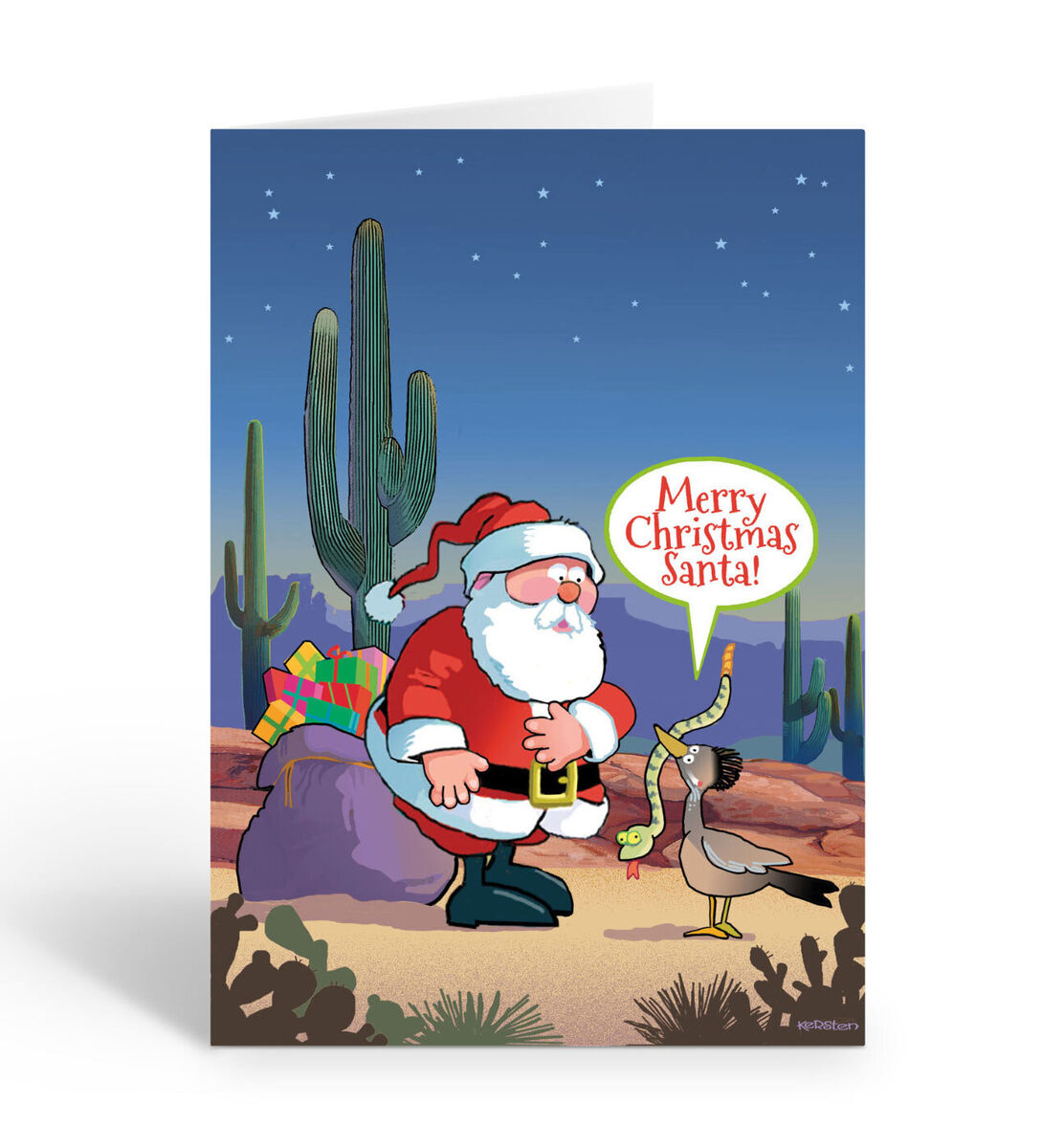 Funny An Cute Desert Santa Christmas Card - 18 Holiday Cards And inside Funny Holiday Christmas Cards