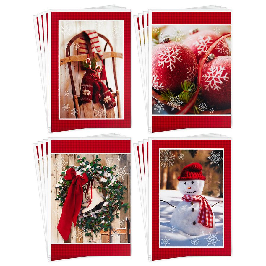 Hallmark Assorted Boxed Christmas Card (Cozy Winter), B13 | Walgreens intended for Christmas Cards Photo Walgreens