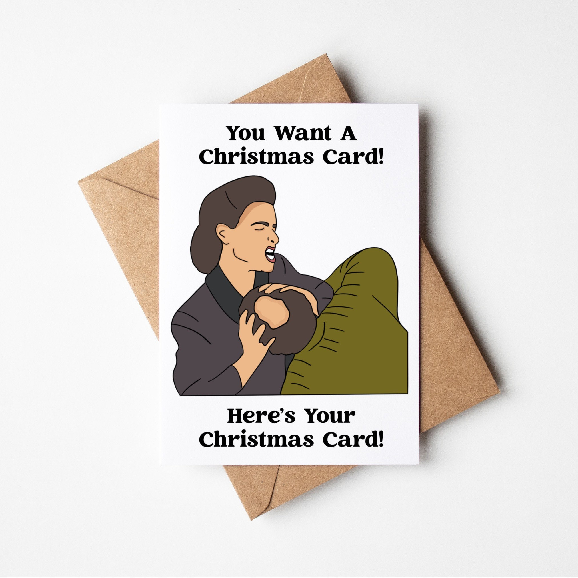 Jerry Seinfeld, Seinfeld Christmas Card, Elaine Benes Happy Birthday Card, Funny Card, Giddy Up, Christmas Card, Holiday Card throughout Seinfeld Elaine Christmas Cards