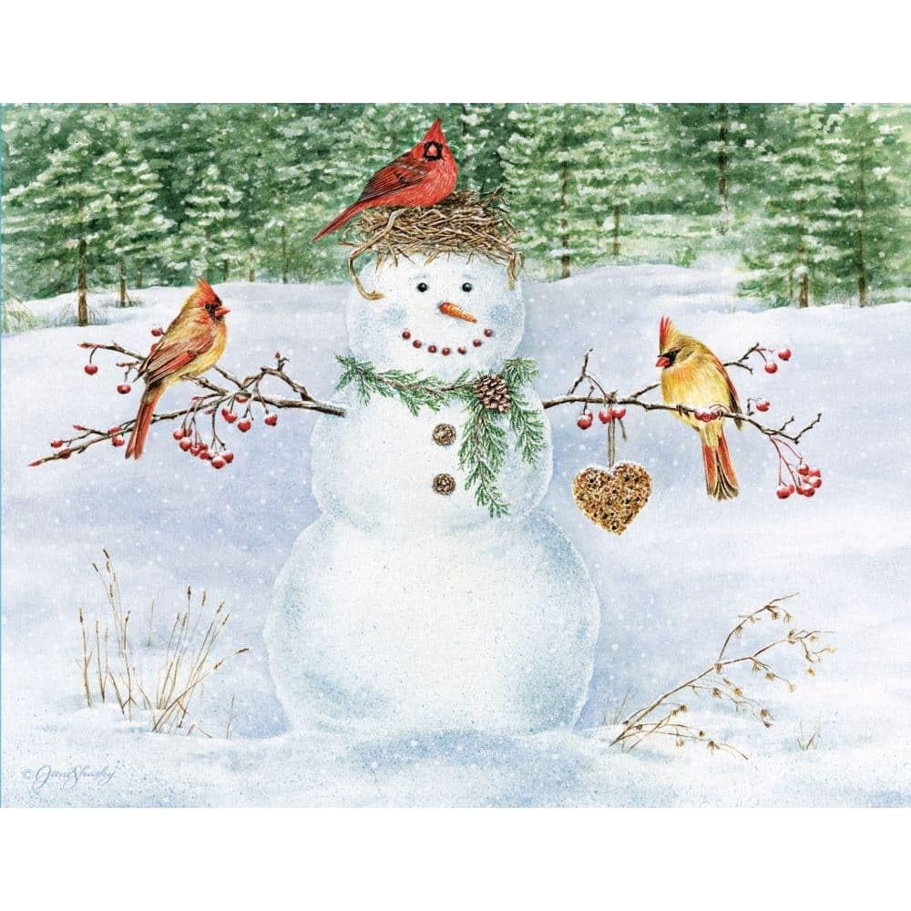 Lang Companies, Happy Snowman Boxed Christmas Cards (18 intended for Christmas Cards By Lang