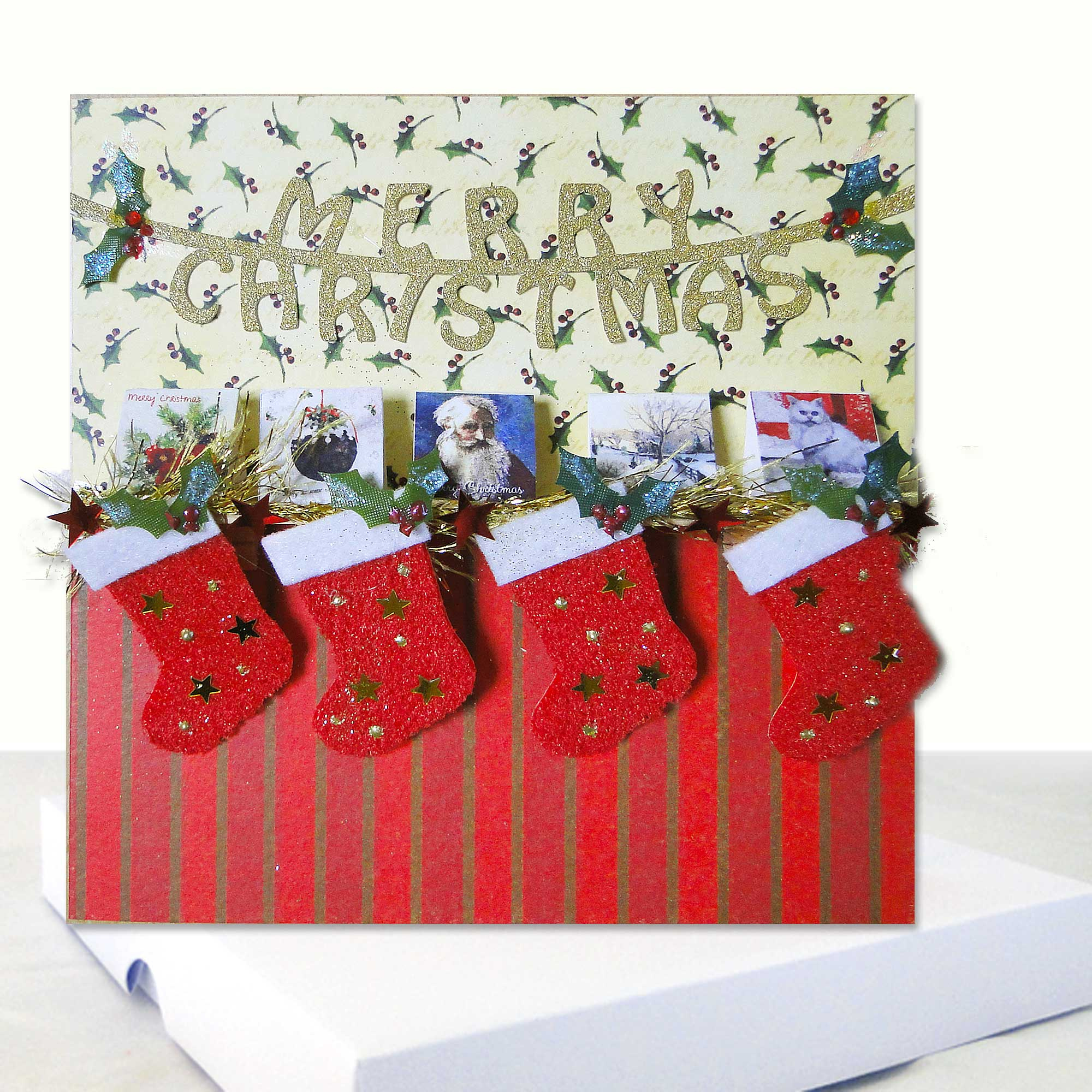 Luxury Boxed Christmas Card Xmas Red Stockings Extra Special inside Boxed Christmas Cards Sale