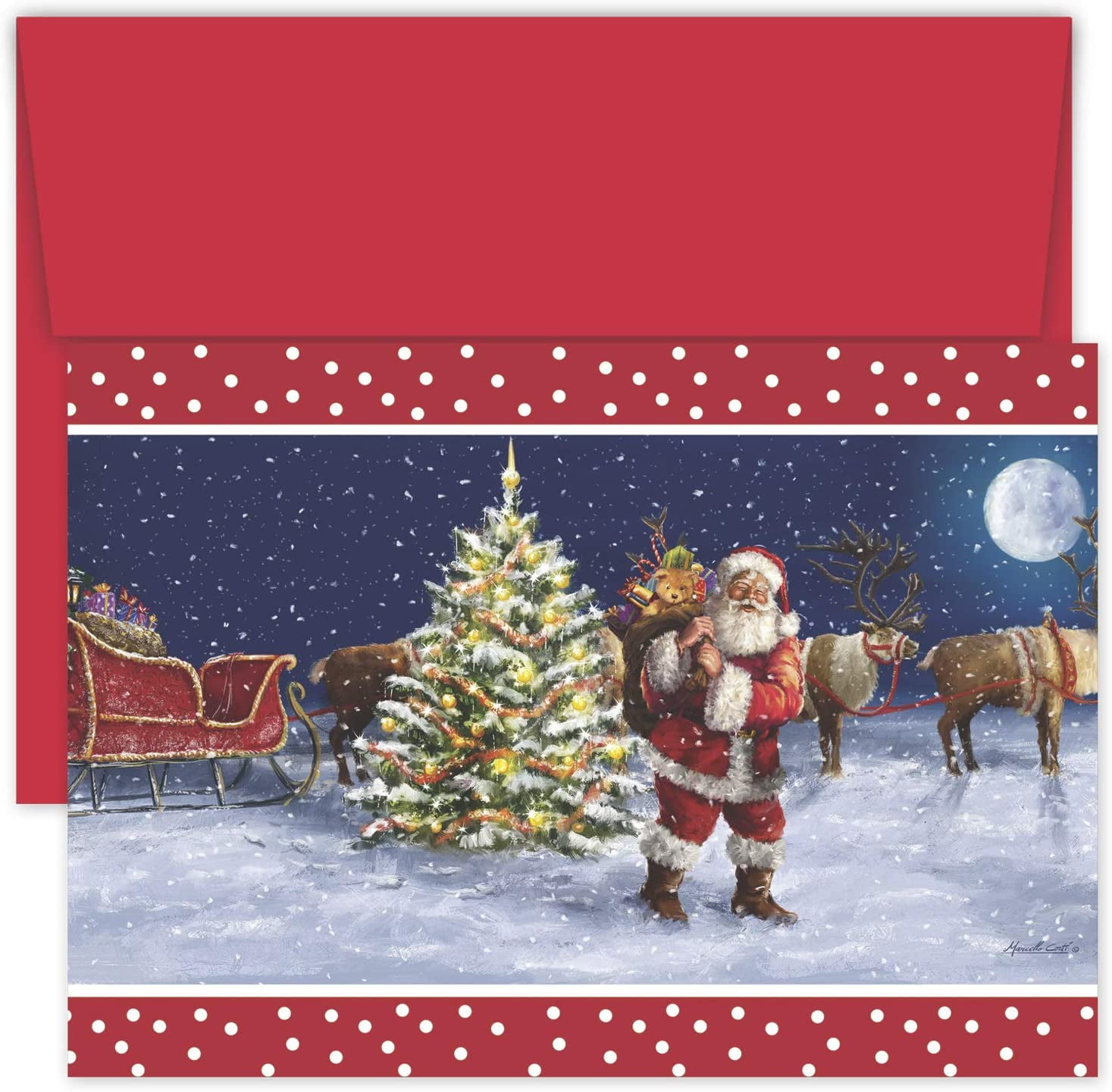 Masterpiece Studios Hollyville 16-Count Boxed Christmas Cards with Boxed Christmas Cards Clearance