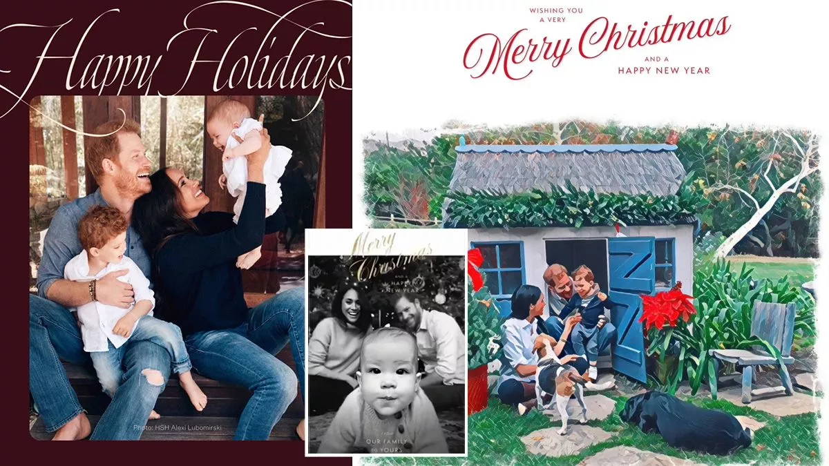 Meghan And Harry&amp;#039;S Adorable Christmas Card Moments With Children inside Harry and Meghan Christmas Cards 2024