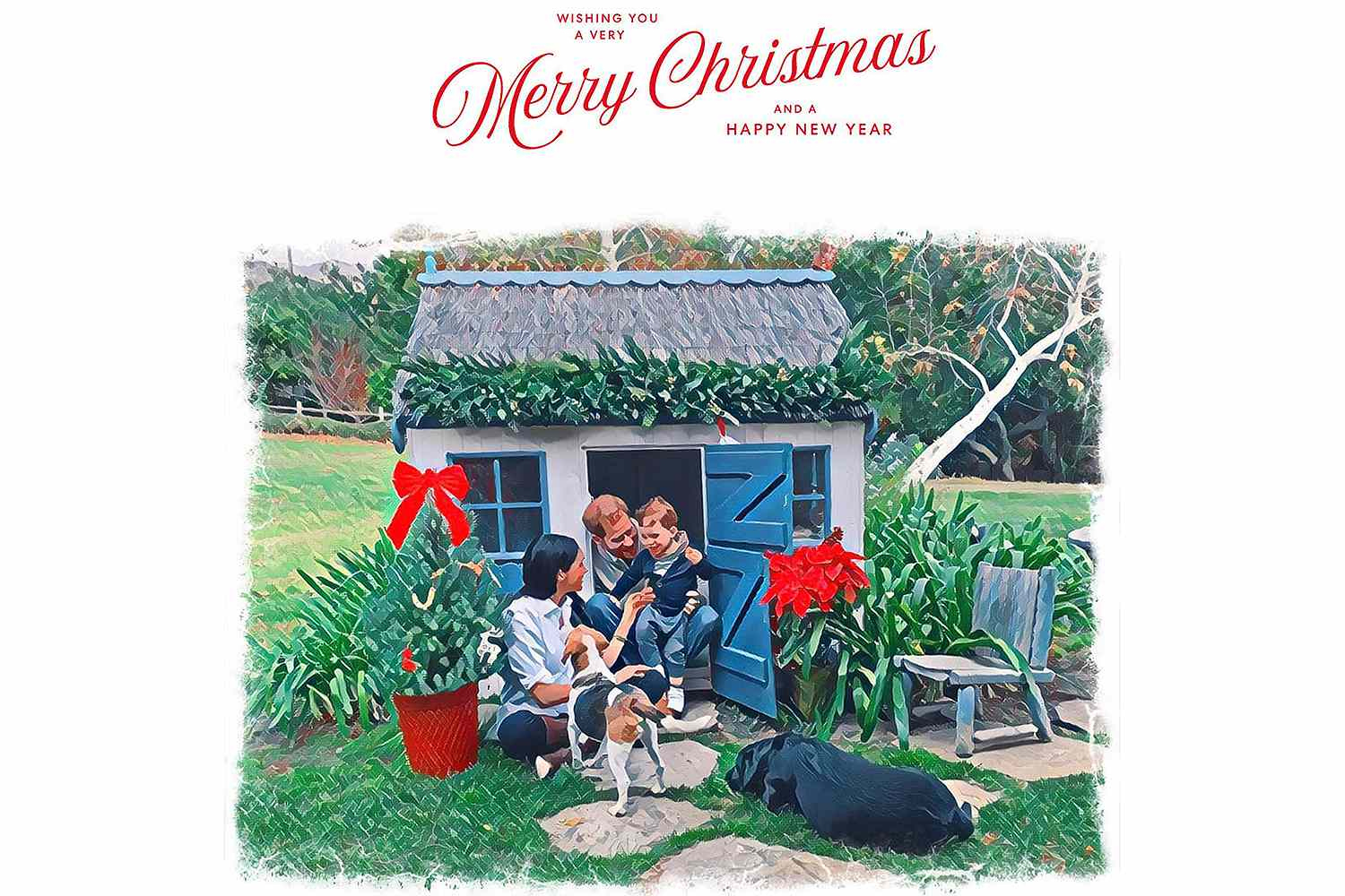 Meghan Markle And Prince Harry Release Holiday Card With Archie in Meghan And Harry Christmas Cards