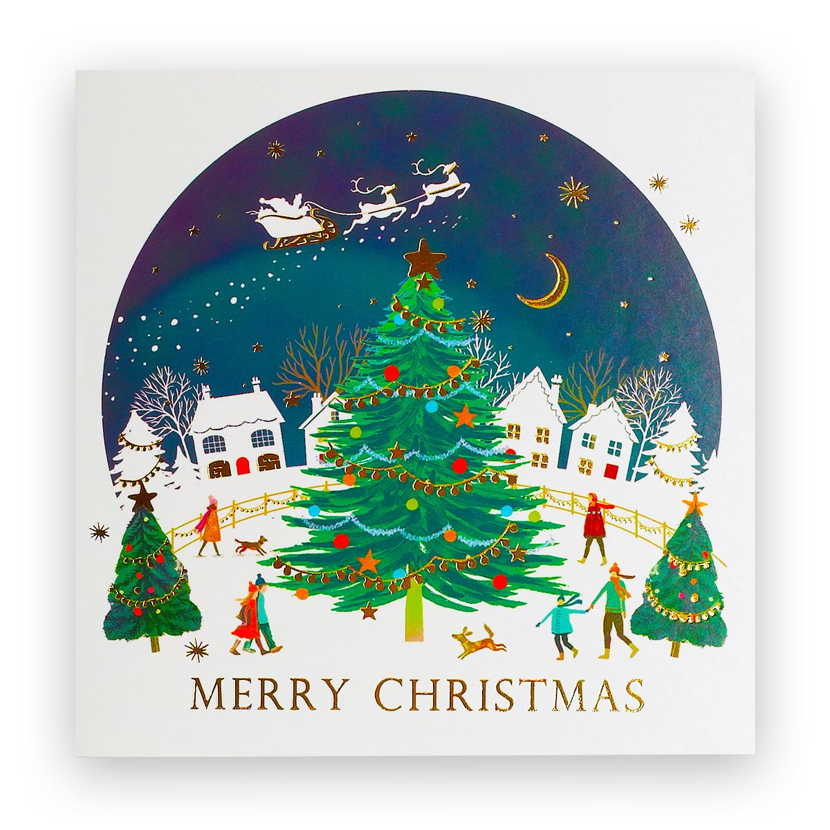 Merry Christmas Skyline Christmas Cards, 10Pk | British Heart for Merry Christmas From Cards