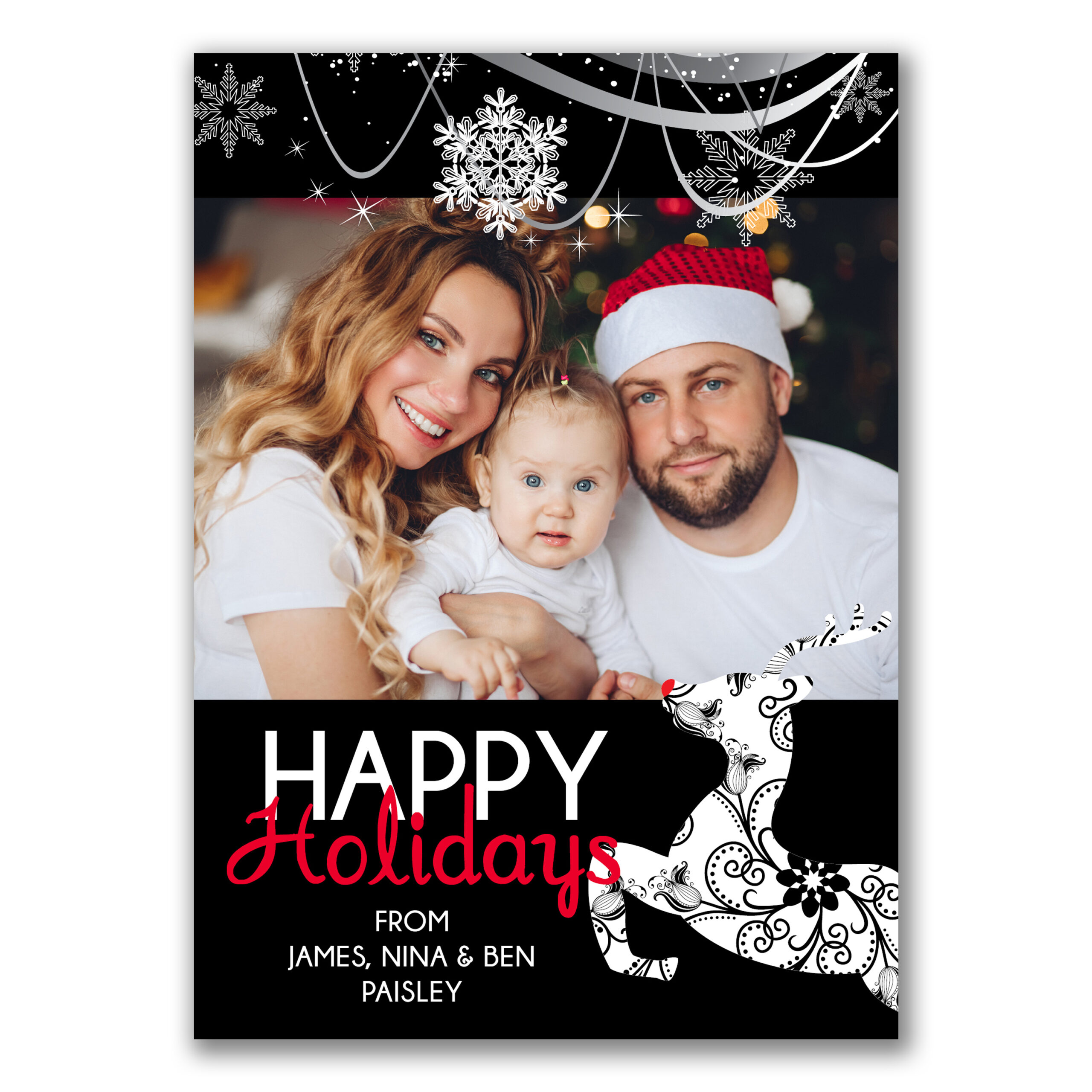 P-29 Personalized Christmas Card inside Christmas Cards Photo Cards