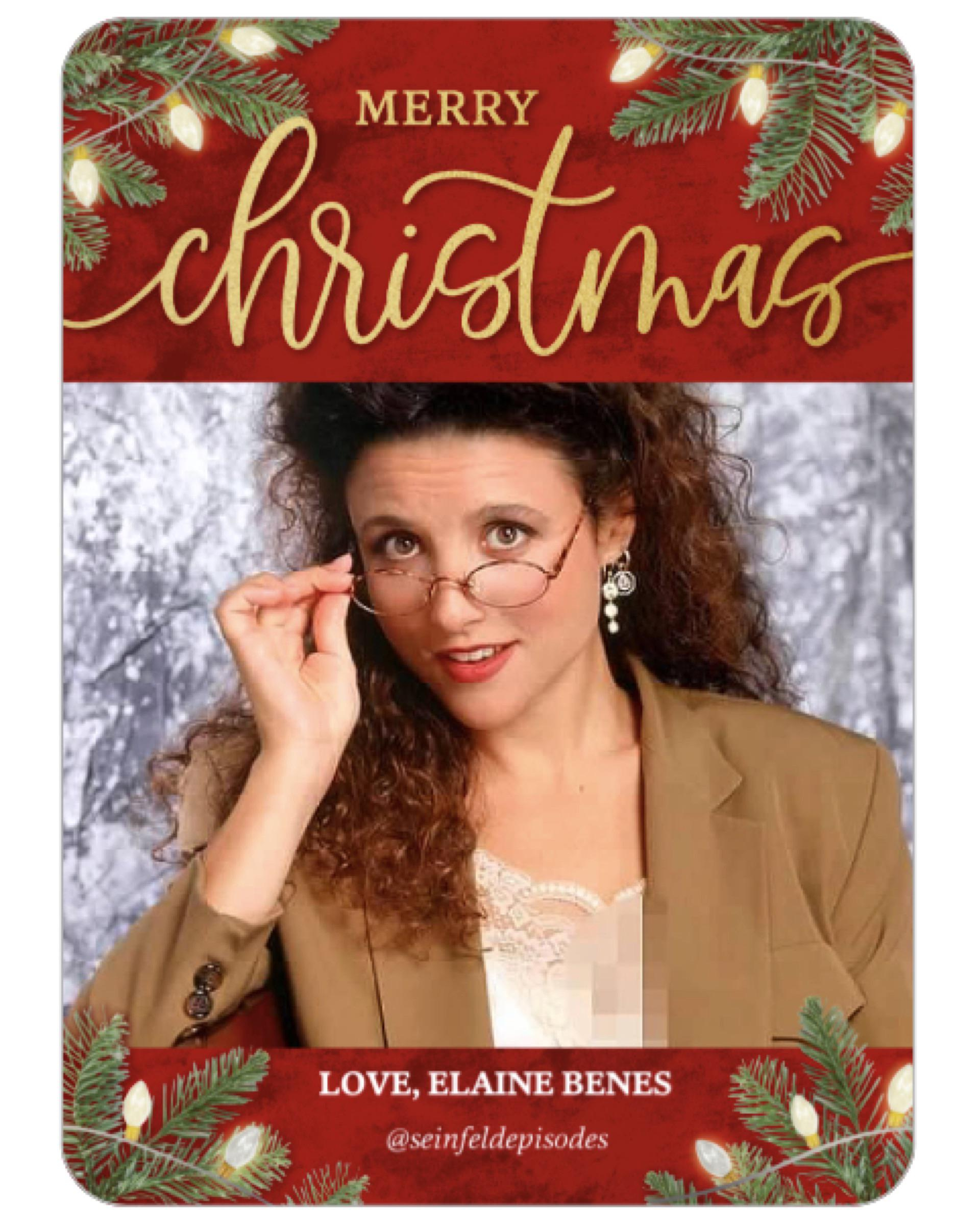 Perfect Christmas Cards With Elaine Benes&amp;#039; Signature Wit within Elaine Benes Christmas Cards