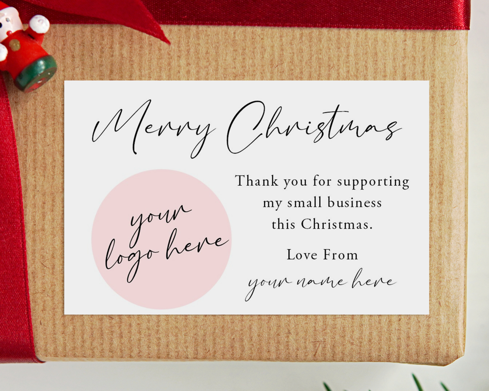 Thank You Christmas Business Cards with Christmas Thank You Cards