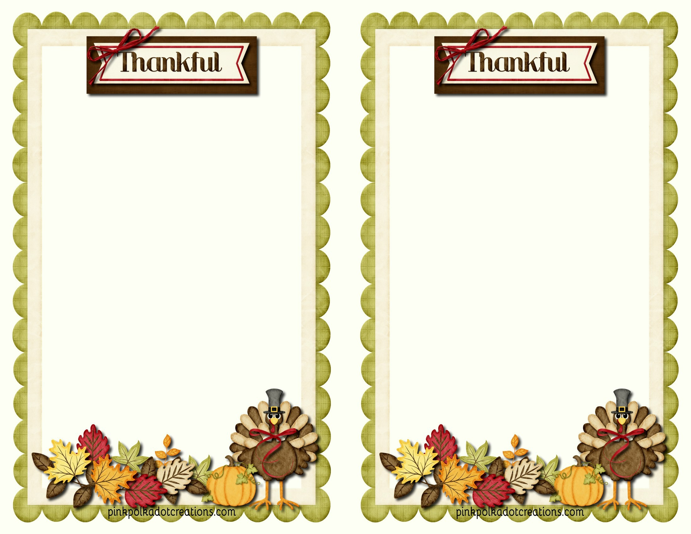 Thanksgiving Note Cards - Pink Polka Dot Creations inside Thanksgiving Note Cards