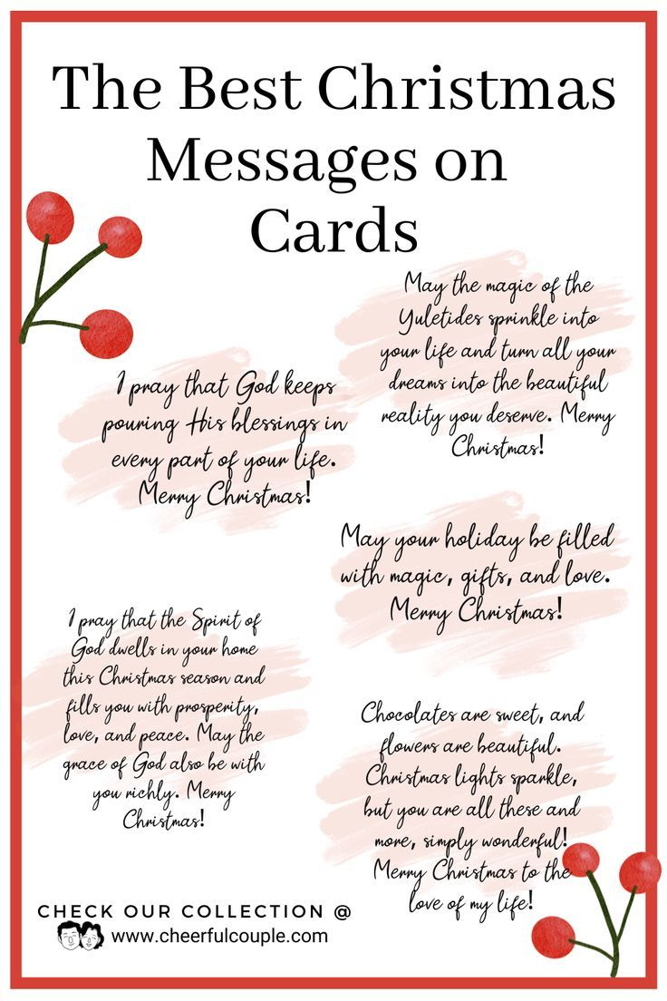 The Best Christmas Messages On Cards – Holiday Wishes For Your pertaining to Sayings For Christmas Cards