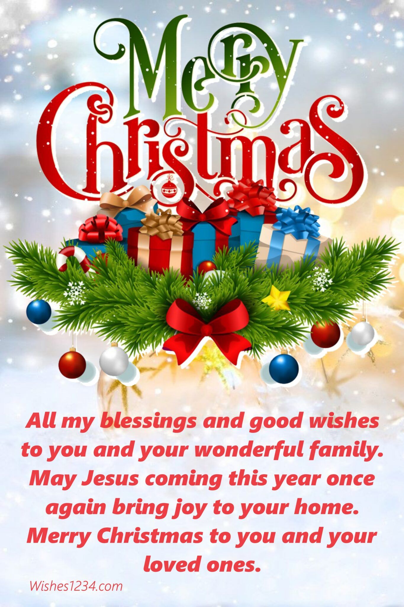 Top 180+ Merry Christmas Wishes, Messages And Greetings with Christmas Cards Messages For Family And Friends