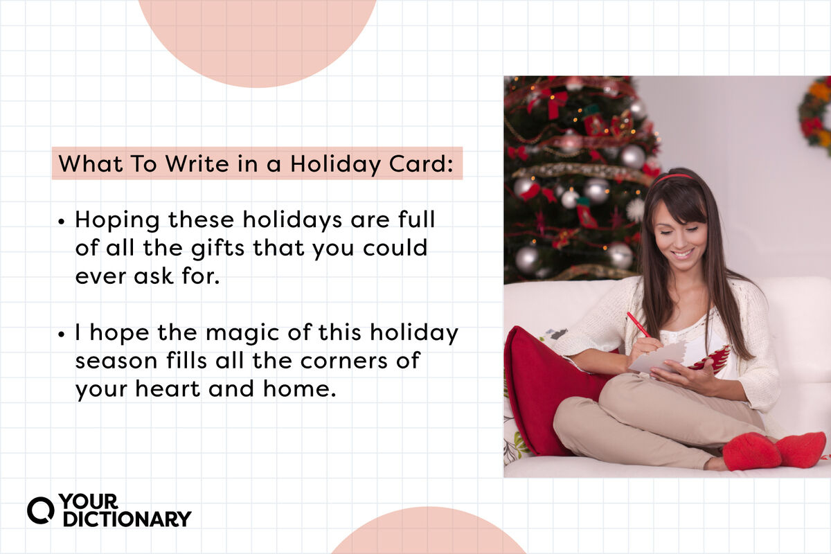 What To Write In A Holiday Card: Sounding Cheerful And within Stuff To Write On Christmas Cards