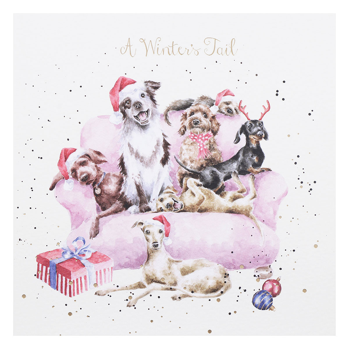 Wrendale ‘A Winters Tail’ Dog Christmas Card within Christmas Cards with Dogs