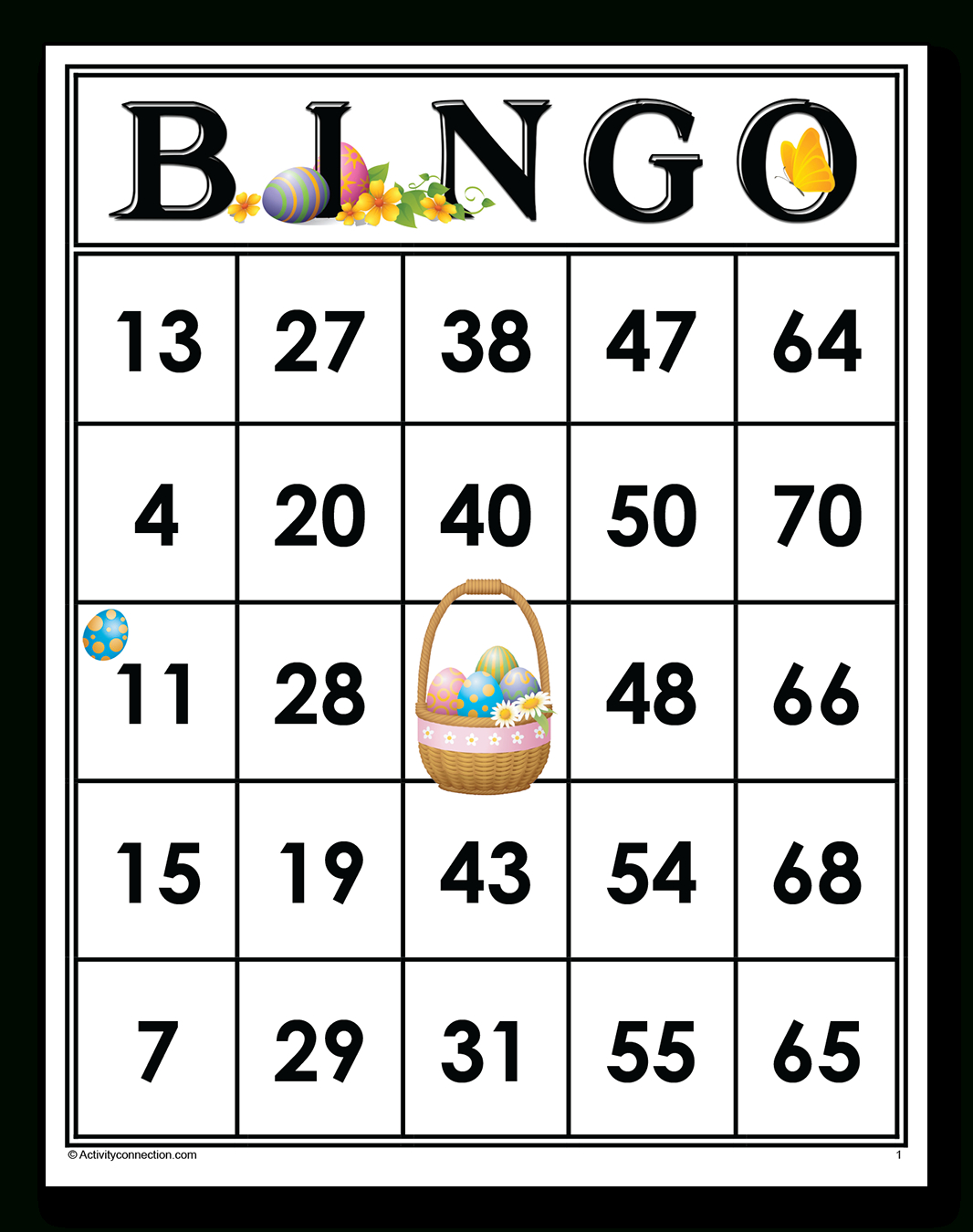 Easter Bingo Cards (Printable) - Activity Connection within Free Printable Easter Picture Bingo Cards