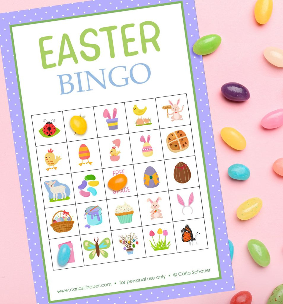 Free Printable Easter Bingo Cards (For All Ages!) - Carla Schauer within Free Printable Easter Picture Bingo Cards