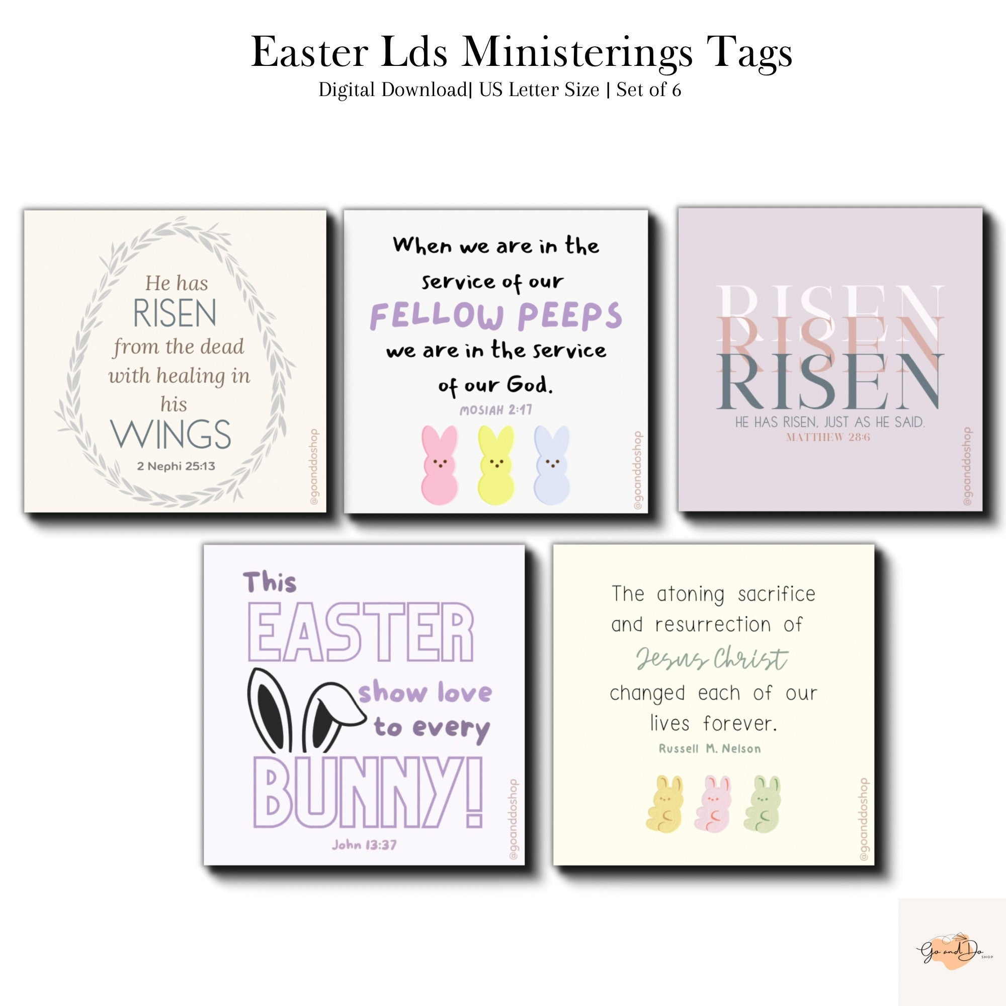 Lds Easter Ministering Tags | Lds Easter |Easter Gift Tags | Lds intended for Easter Card Printable LDS