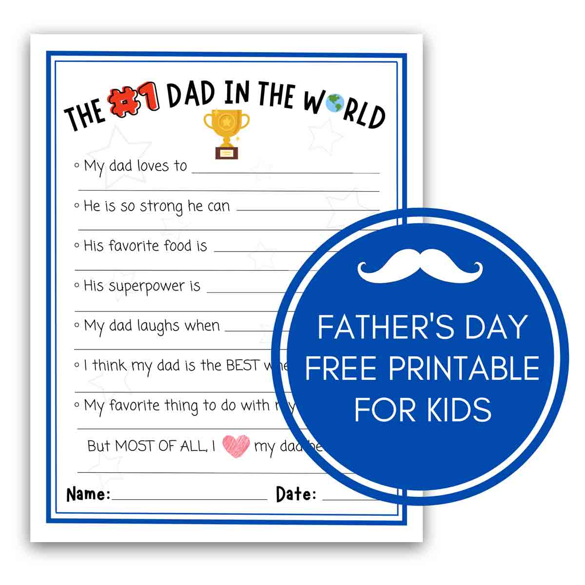 1 Best Dad Father&amp;#039;S Day Free Printable - Mindymakes in Free Father&amp;#039;S Day Printable Cards Pdf
