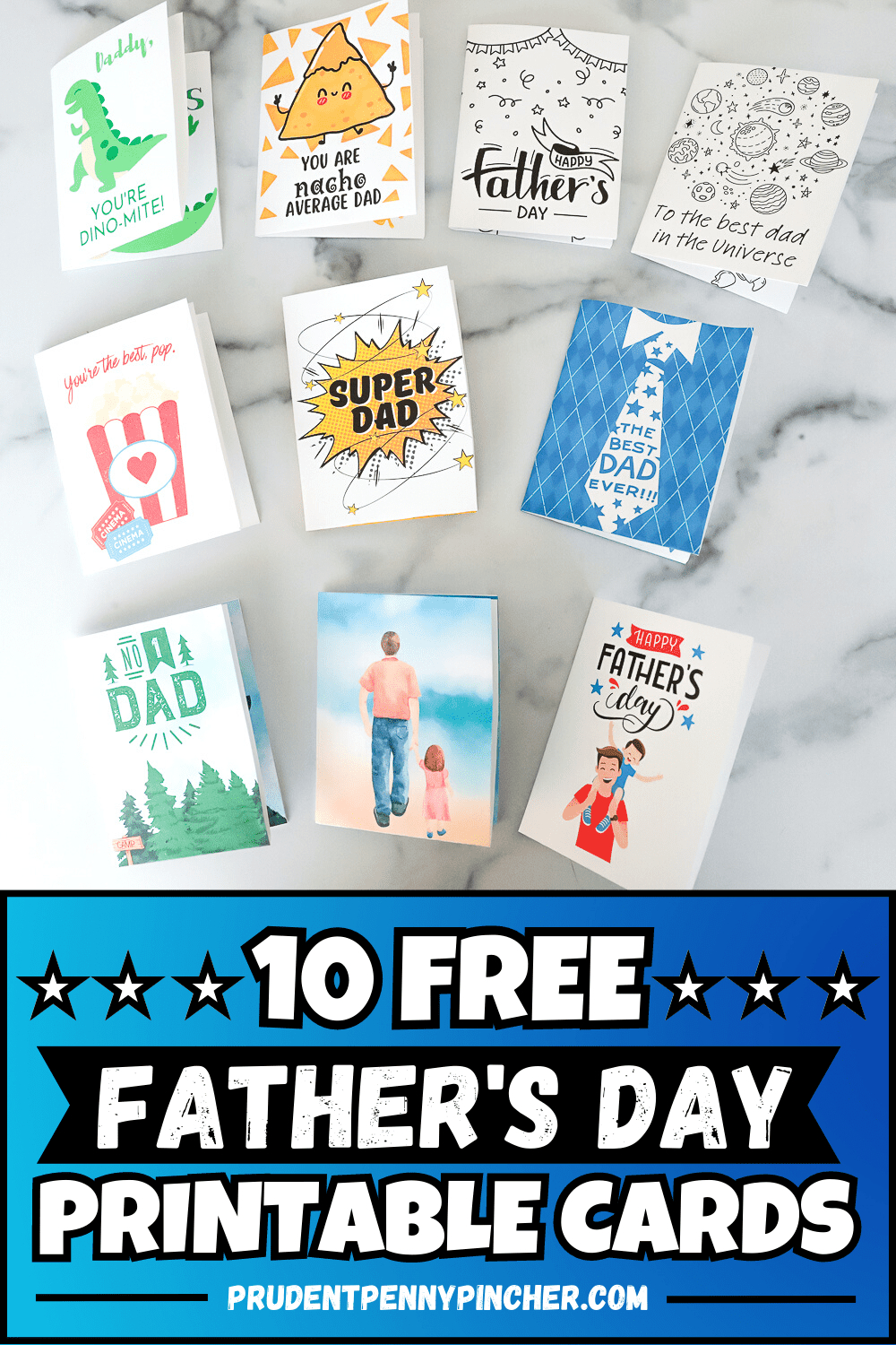 10 Free Printable Father&amp;#039;S Day Cards - Prudent Penny Pincher pertaining to Funny Clean Printable Free Father&amp;#039;S Day Cards From Family