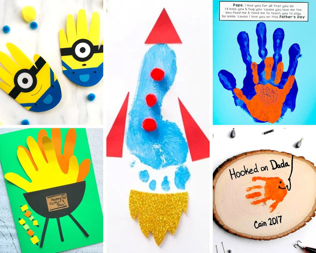 28 Adorable Father&amp;#039;S Day Handprint &amp;amp; Footprint Crafts - The Craft with Father&amp;amp;#039;s Day Card Ideas For Toddlers Printable