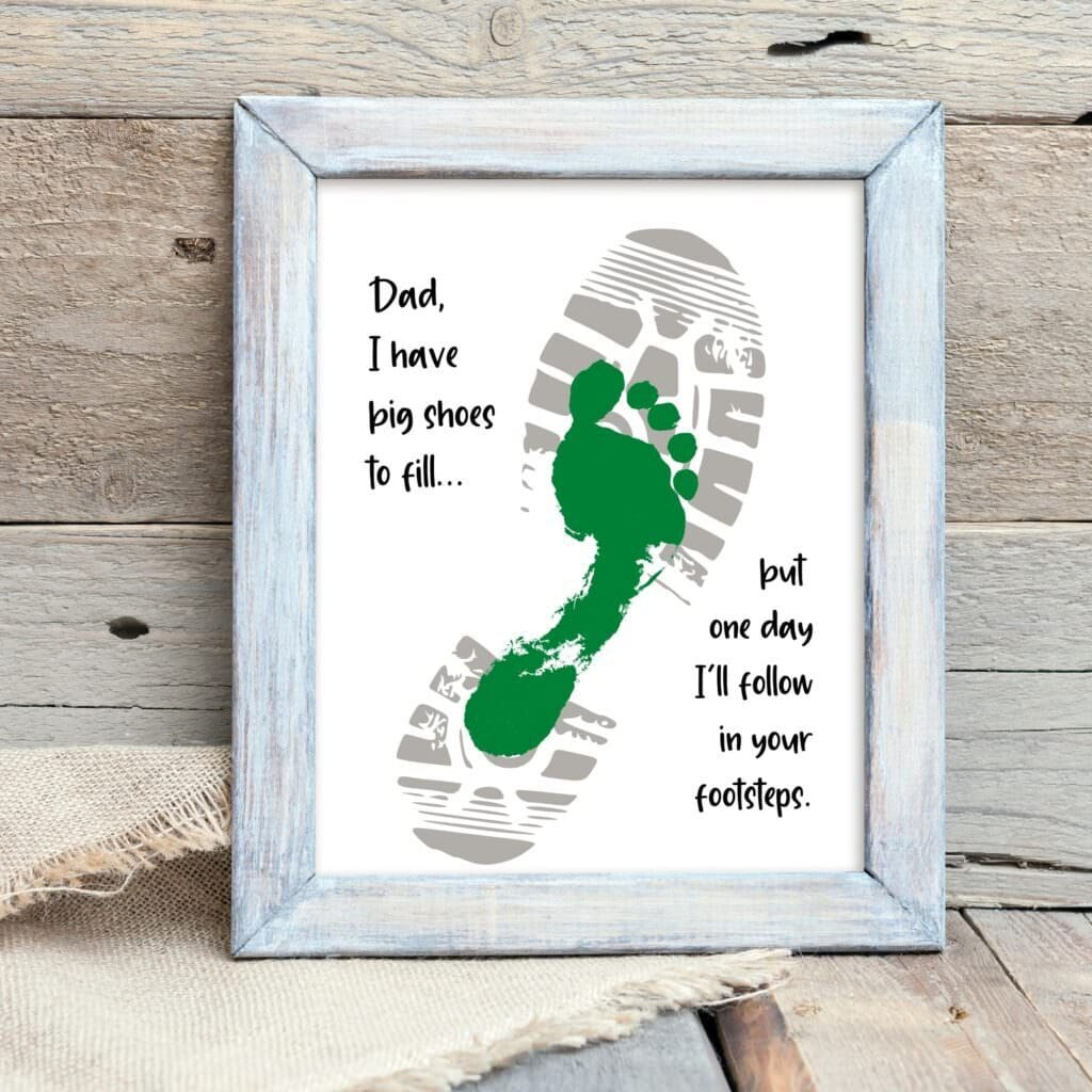 28 Adorable Father&amp;#039;S Day Handprint &amp;amp; Footprint Crafts - The Craft within Printable Father&amp;amp;#039;s Day Card With Campfire