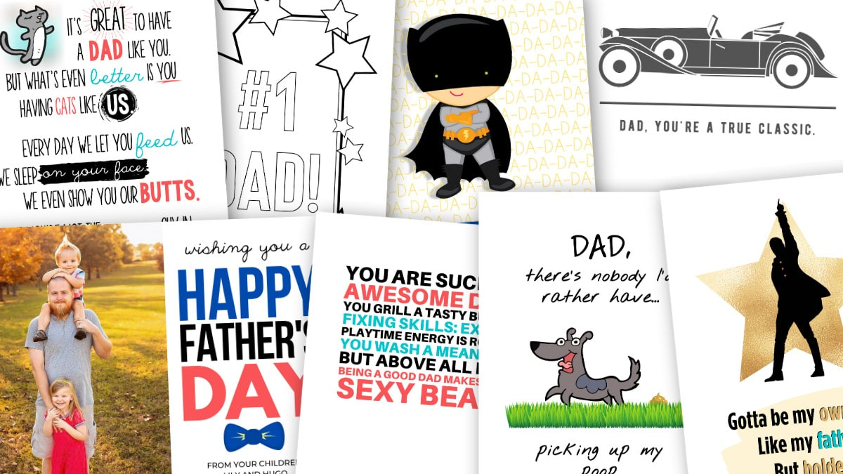 28 Printable Father&amp;#039;S Day Cards Dad Will Actually Want in Funny Printable Father&amp;amp;#039;s Day Cards