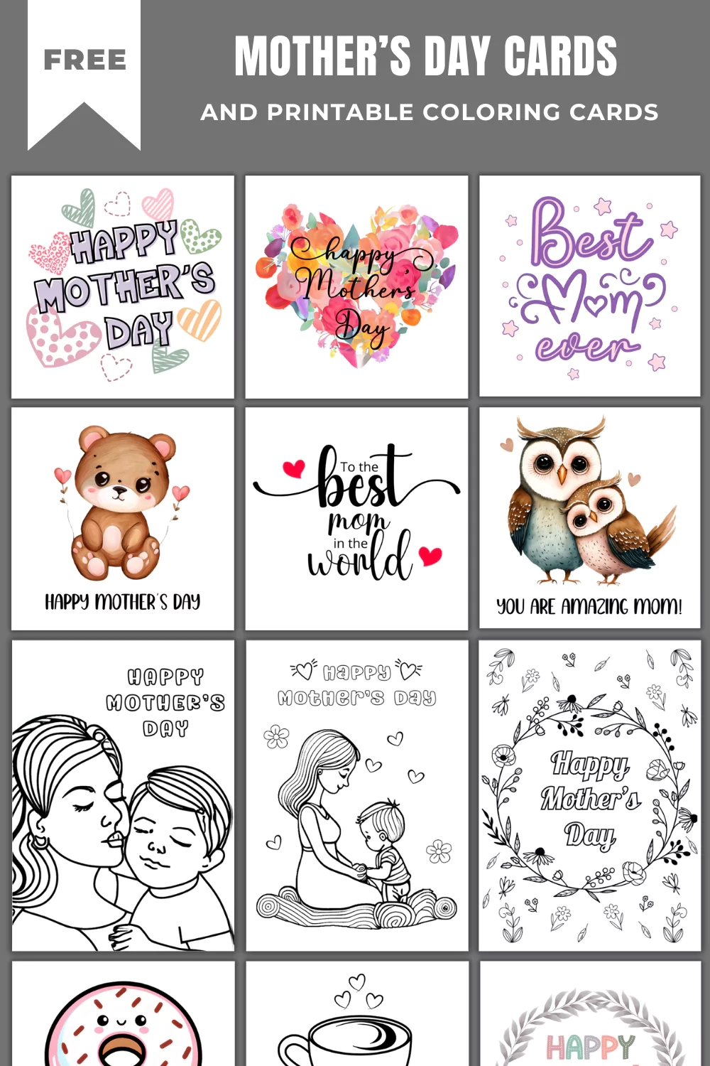 40+ Free Printable Mother&amp;#039;S Day Cards 2025 for Printable Mothers Day Cards Mother Father Son