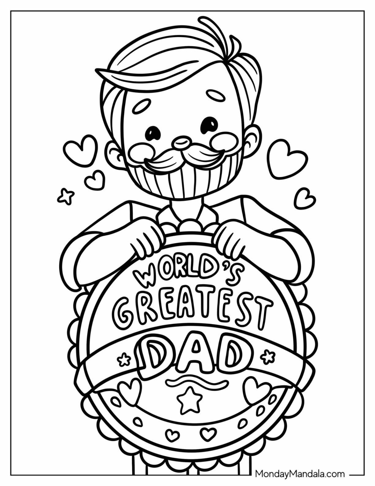 48 Father&amp;#039;S Day Coloring Pages (Free Pdf Printables) for Free Printable Father&amp;amp;#039;s Day Cards To Color Pdf
