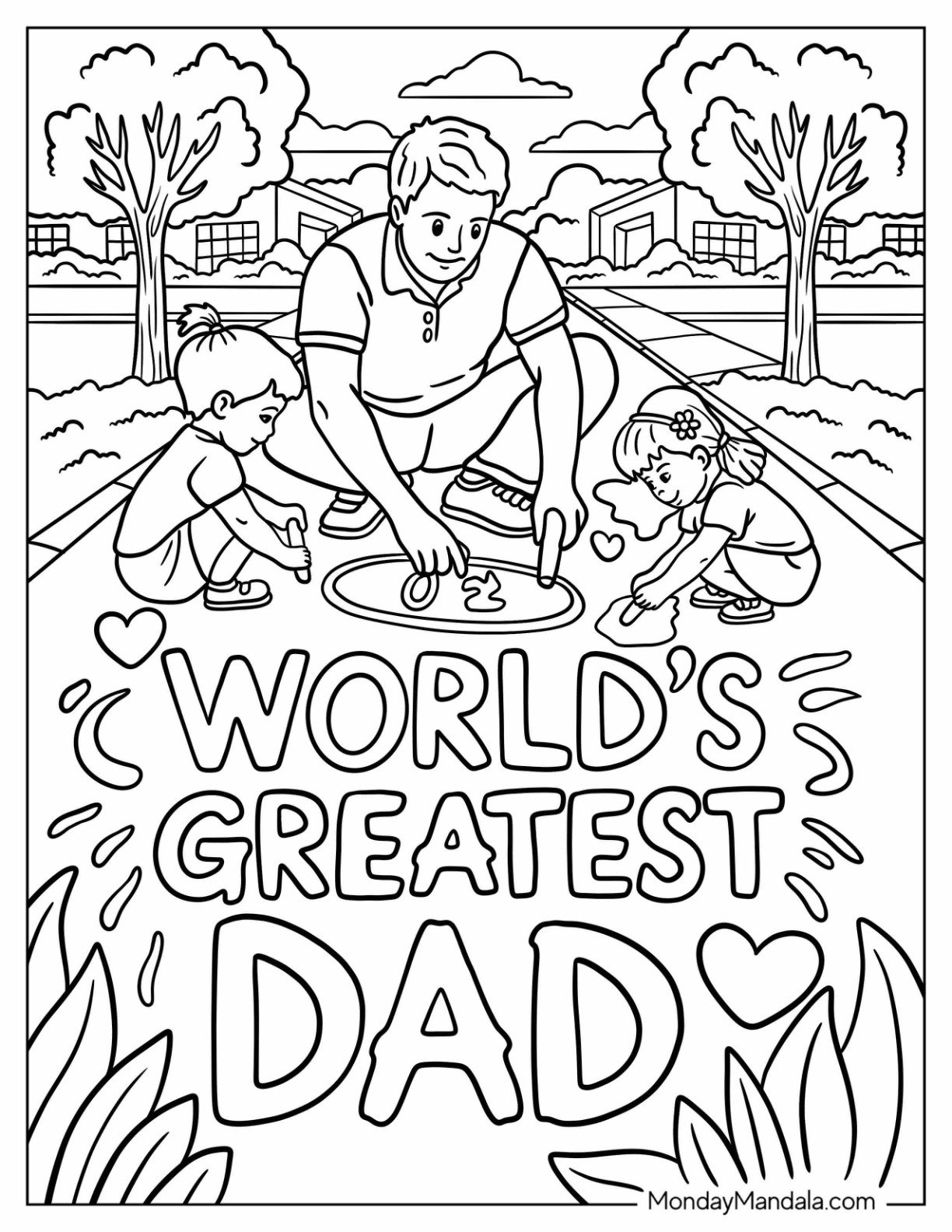48 Father&amp;#039;S Day Coloring Pages (Free Pdf Printables) throughout Father&amp;amp;#039;s Day Coloring Card Printable