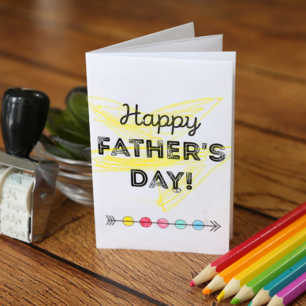 Adorable Printable Father&amp;#039;S Day Card For Kids To Color - It&amp;#039;S throughout Foldable Printable Father&amp;#039;S Day Cards