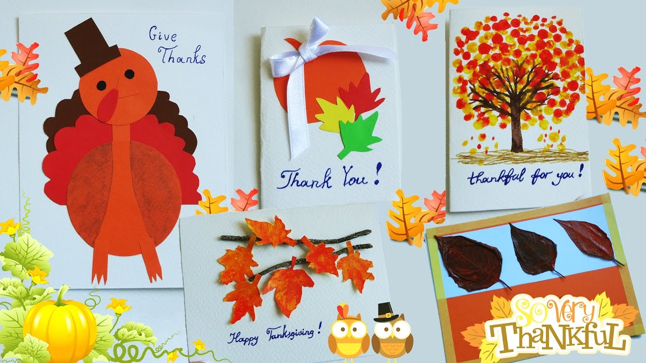 Diy Thanksgiving Cards | Thanksgiving Gifts Idea | Thankful Cards | Super Easy Diy inside Thanksgiving Cards Craft