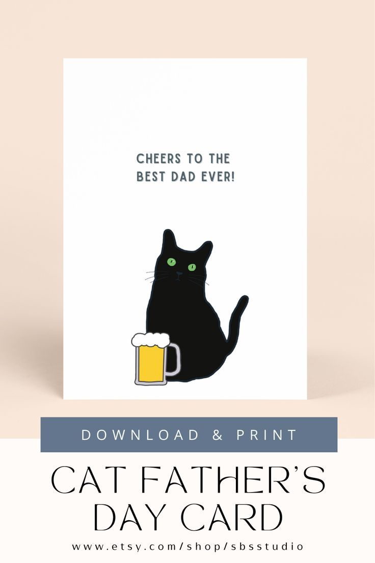Father S Day Customised Card Card From The Cat Paper within Printable Father&amp;#039;s Day Card From Cat