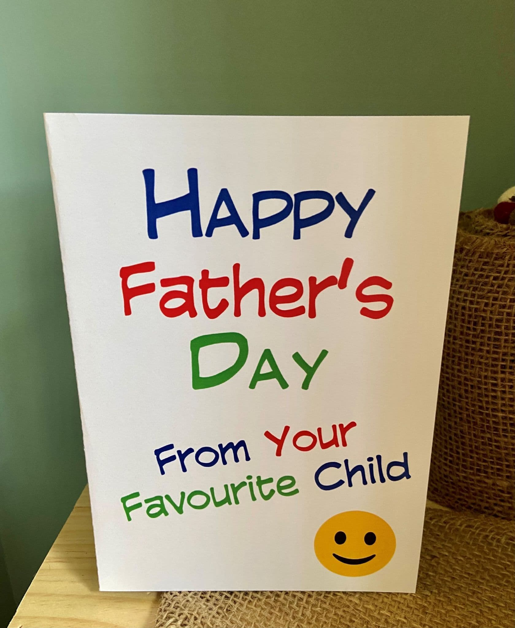 Father S Day - Favourite Child with Printable Father&amp;amp;#039;s Day Card From Daughter