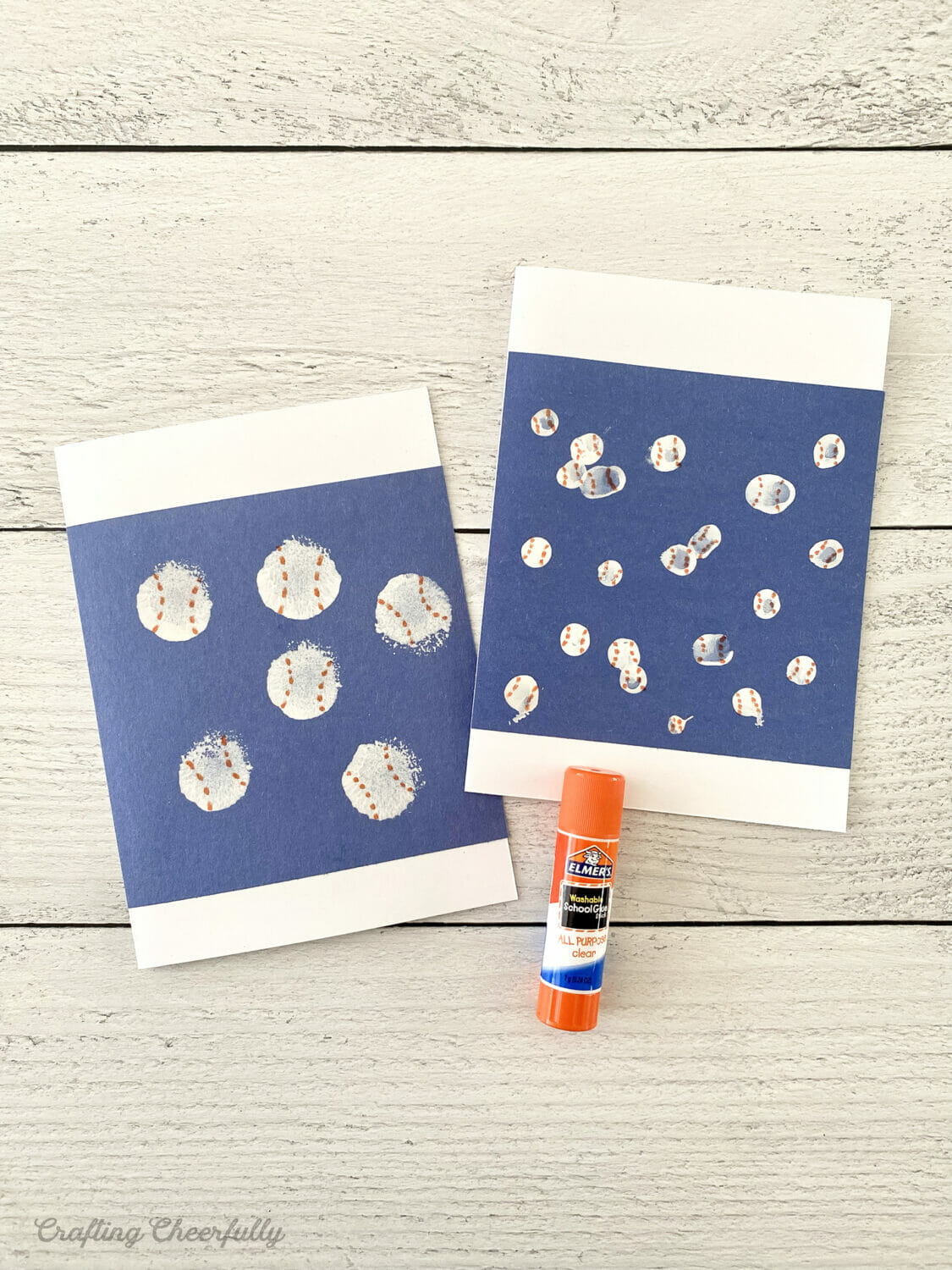 Father&amp;#039;S Day Baseball Thumbprint Cards - Crafting Cheerfully with regard to Printable Baseball Father&amp;#039;S Day Card
