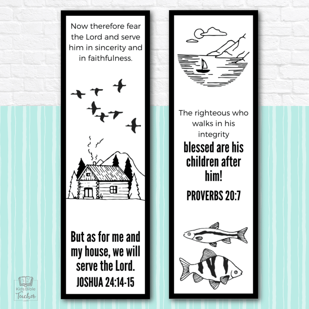 Father&amp;#039;S Day Bookmarks With Bible Verses - Kids Bible Teacher throughout Free Printable Bible Verse Father&amp;amp;#039;s Day Card