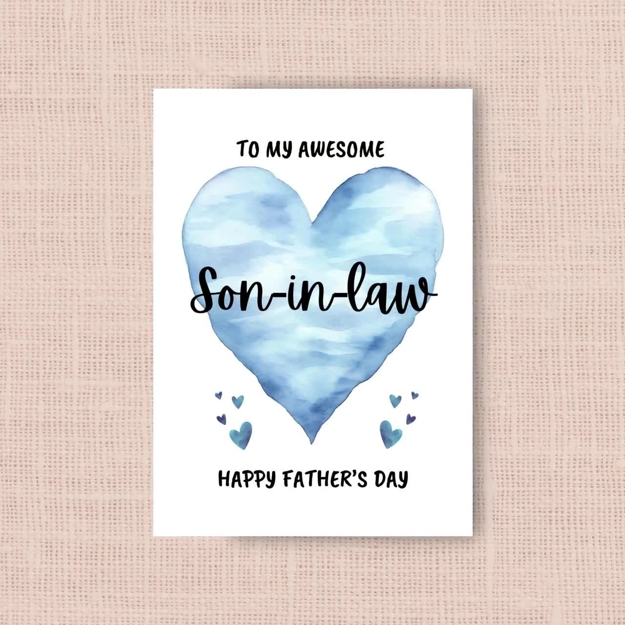 Father’s Day Card For Son-In-Law, Happy Fathers Day Greeting Card From Mother-In-Law, To My Awesome Son-In-Law Happy Father&amp;#039;S Day intended for Free Printable Father&amp;amp;#039;s Day Cards For Son In Law