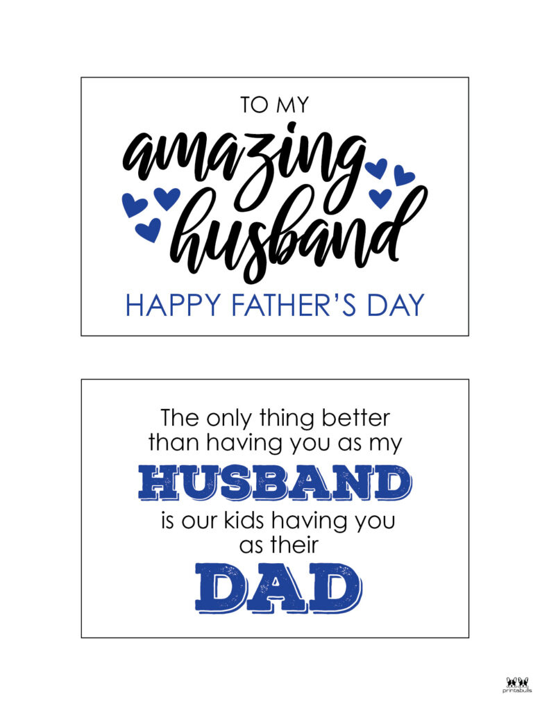 Father&amp;#039;S Day Cards - 50 Free Printables | Printabulls for Free Printable Father&amp;amp;#039;s Day Card From Wife To Husband