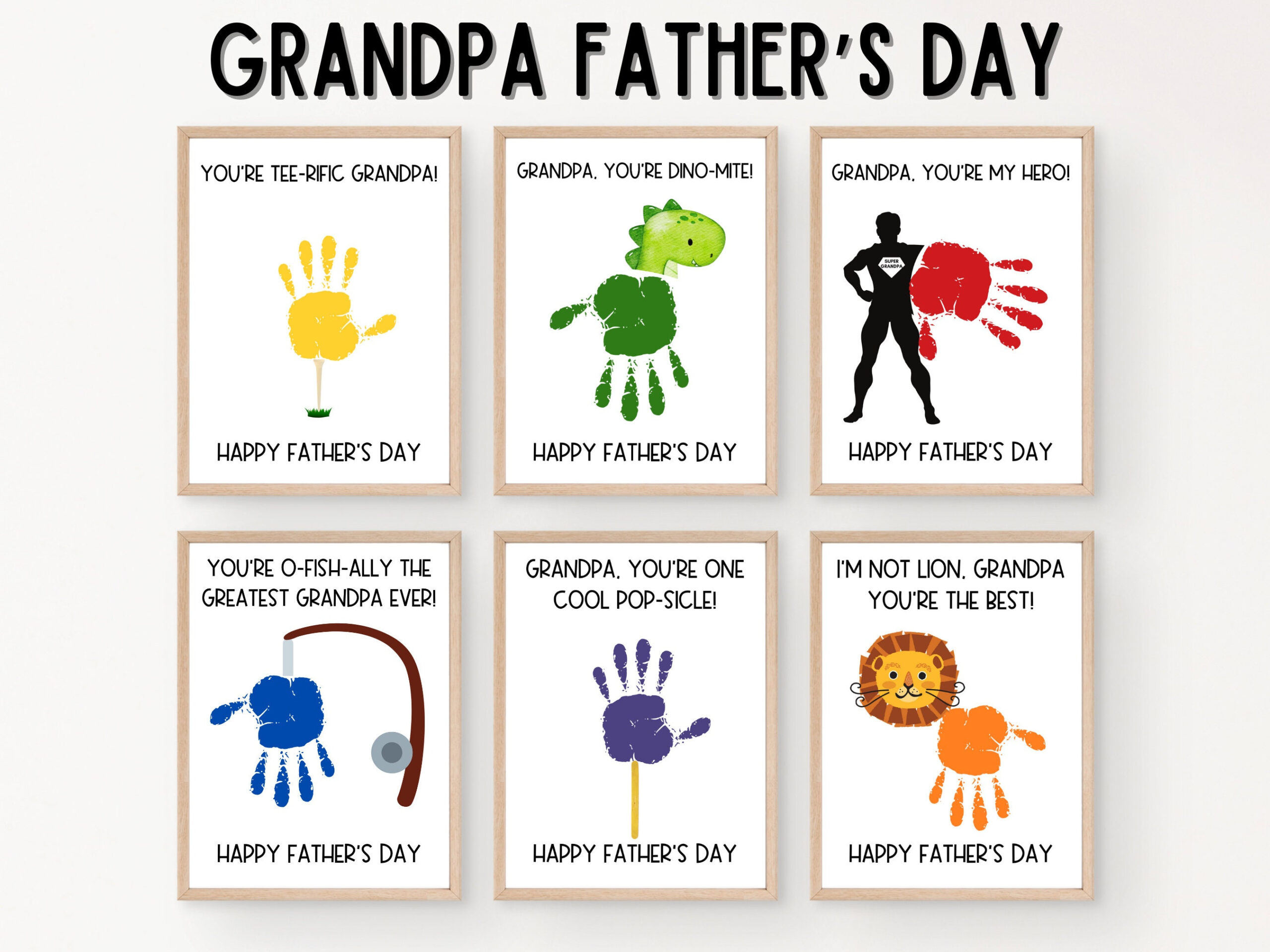 Father&amp;#039;S Day Cards For Grandpa Handprint Craft, Fathers Day regarding Father&amp;#039;S Day Card Printable For Grandpa