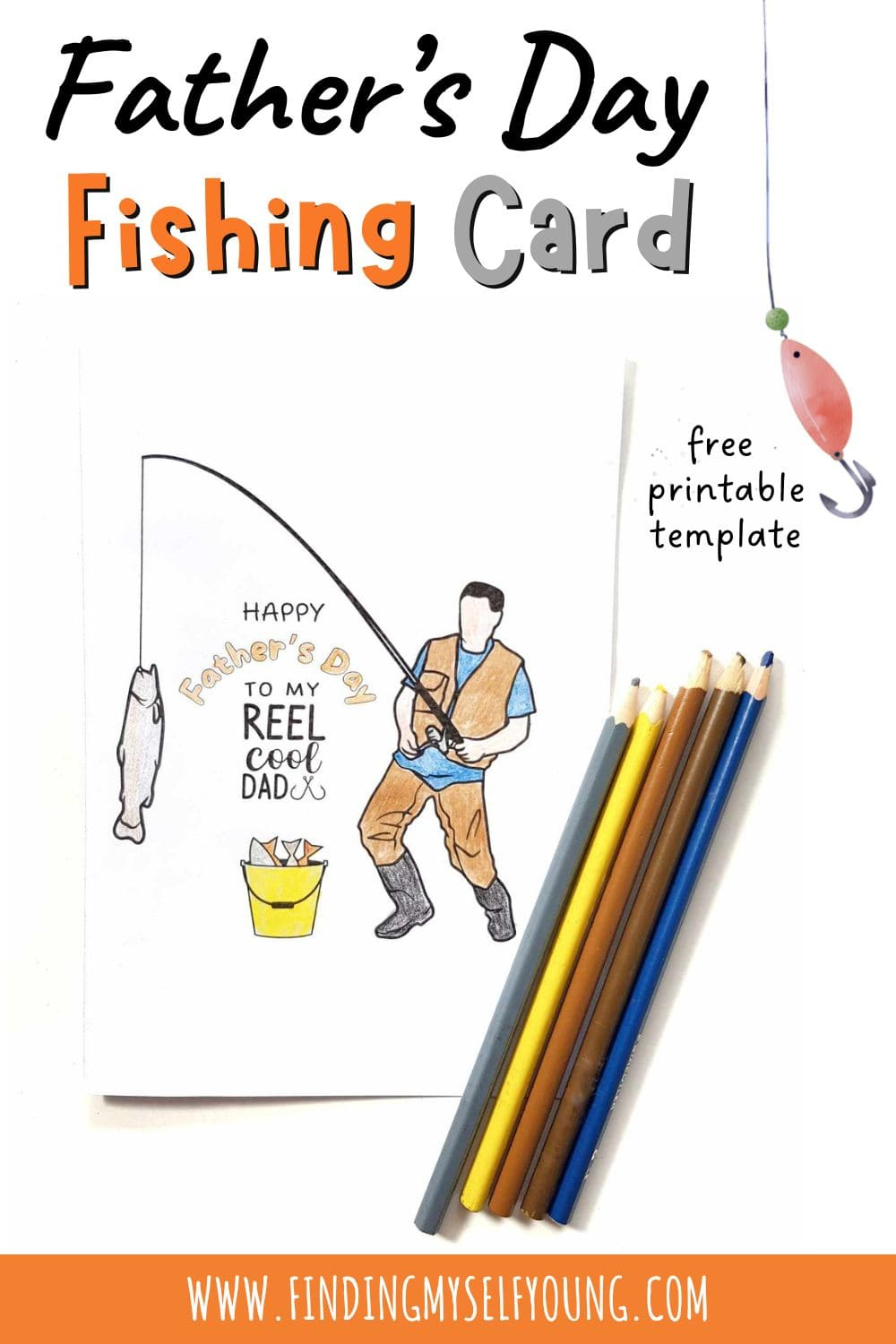 Father&amp;#039;S Day Fishing Colouring Card {Free Printable} | Finding pertaining to Printable Fishing Father&amp;amp;#039;s Day Card