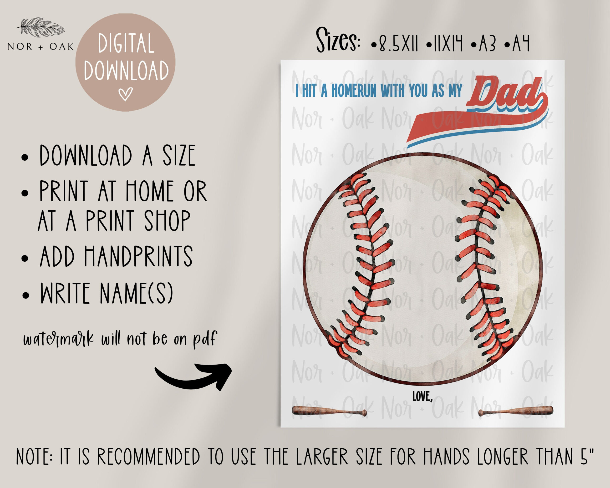 Fathers Day Handprint Craft, Fathers Day Gift, Fathers Day Print with regard to Printable Father&amp;#039;S Day Baseball Themed Card