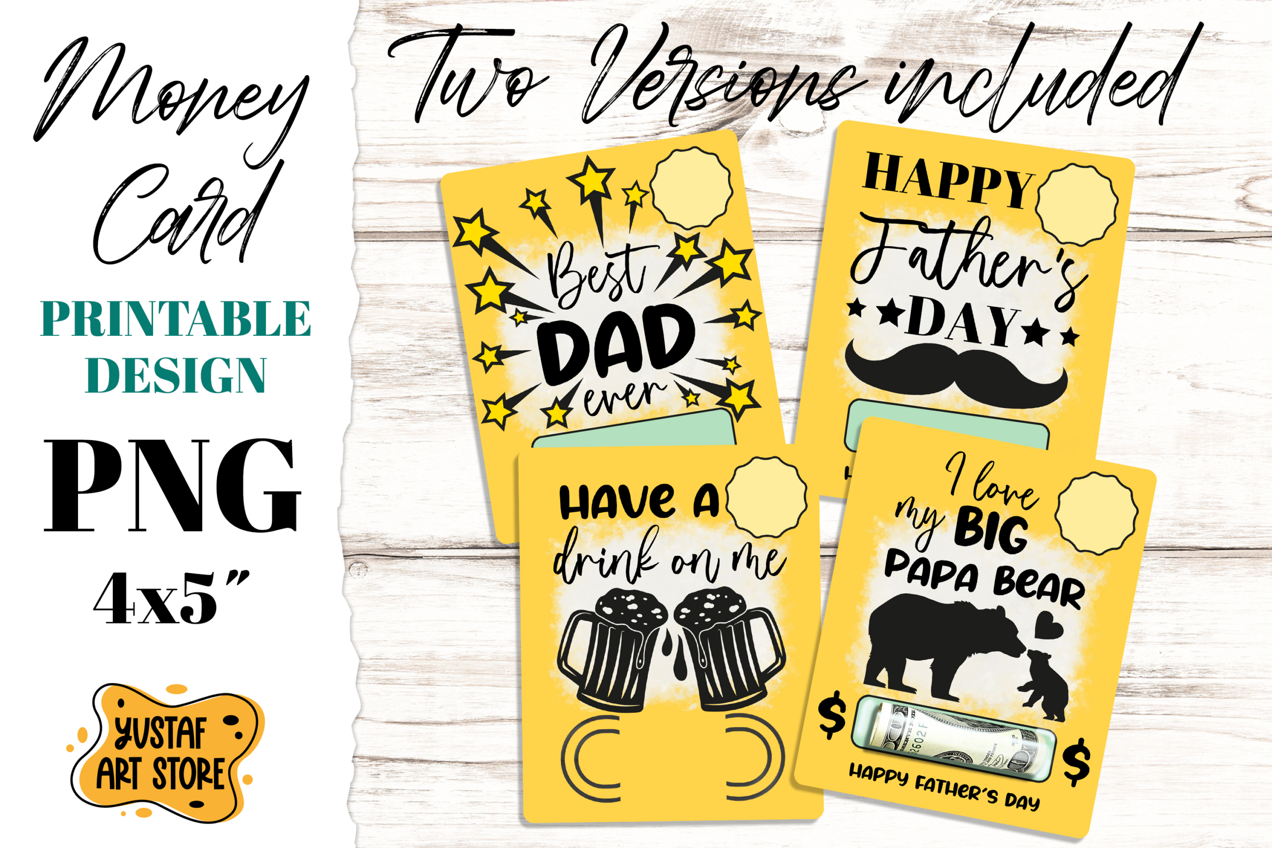 Father&amp;#039;S Day Money Card Printable Design. Money Card Holder with Printable Father&amp;#039;S Day Wallet Card