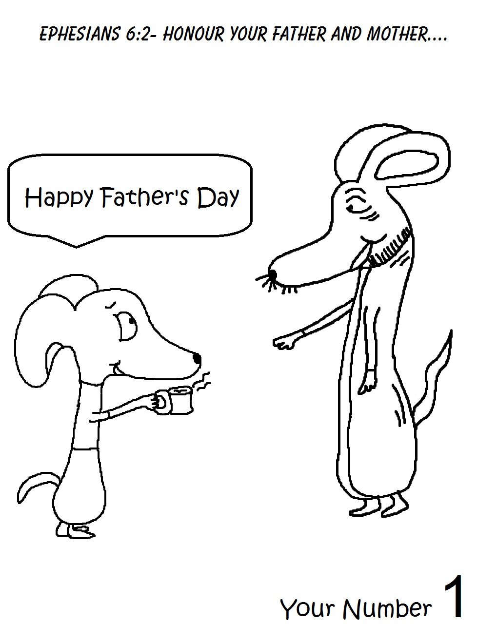 Father&amp;#039;S Day Sunday School Lesson with Free Printable Father&amp;#039;S Day Cards From Dog