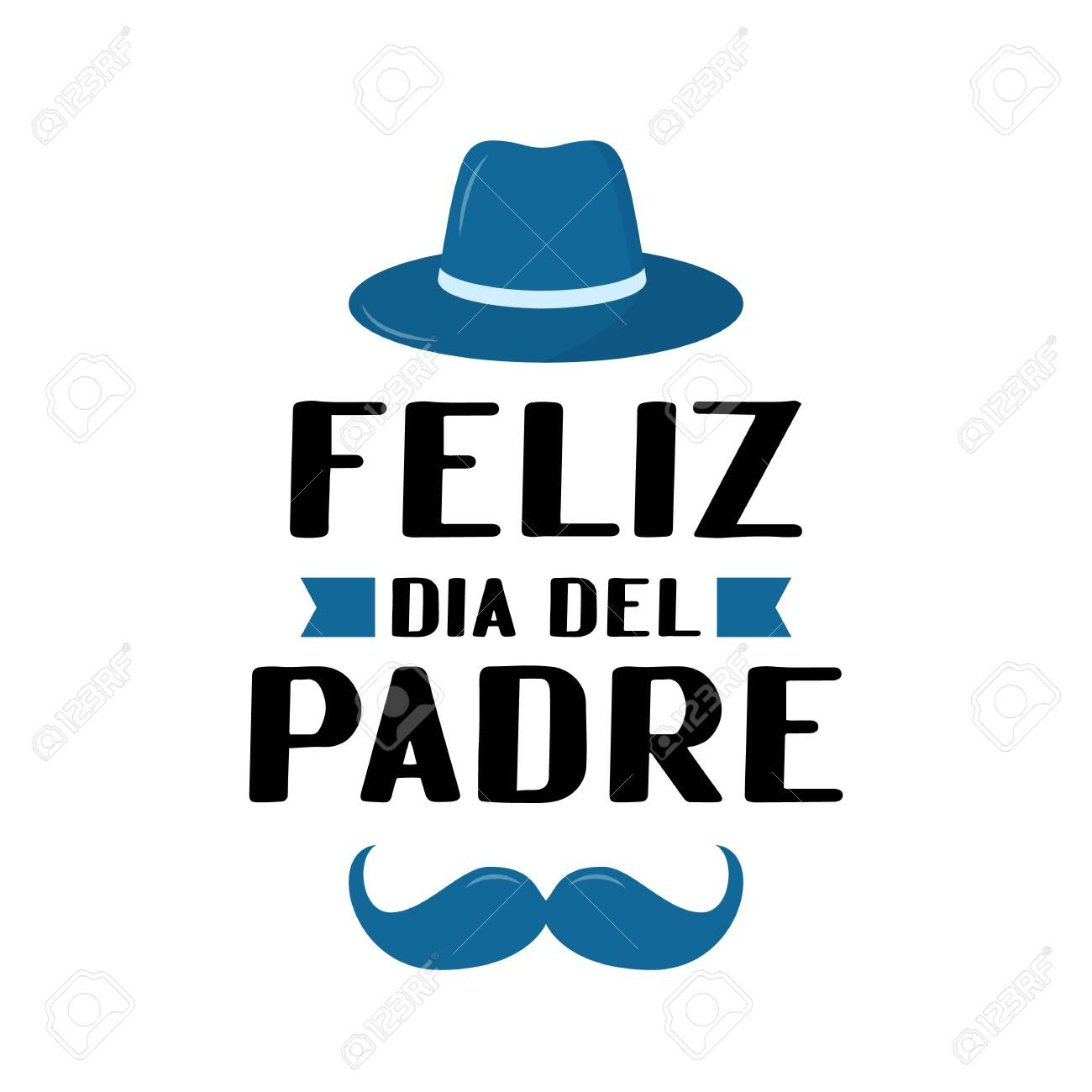 Feliz Dia Del Padre Happy Father S Day In Spanish Lettering throughout Free Printable Father&amp;amp;#039;s Day Cards In Spanish