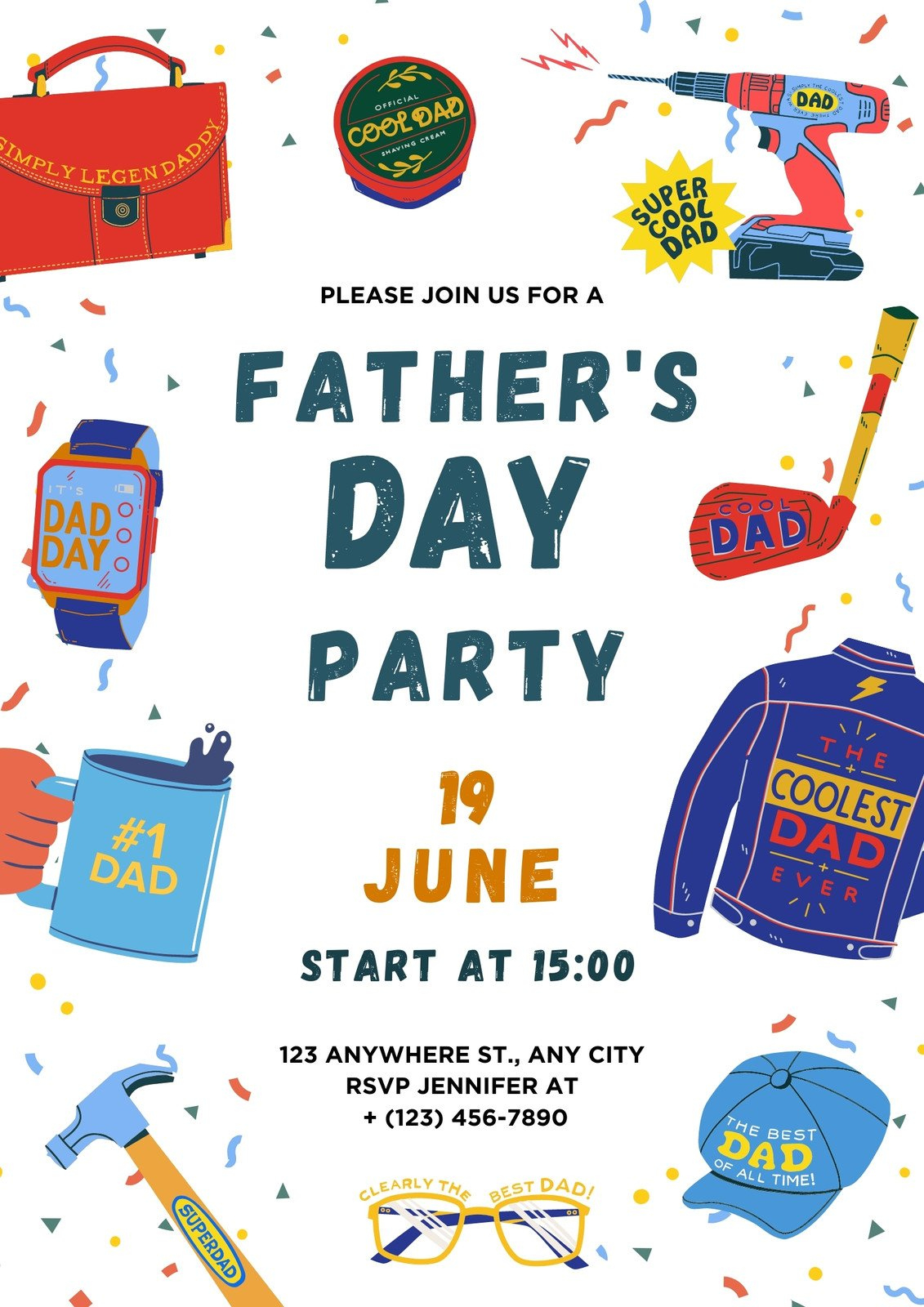 Free And Customizable Fathers Day Templates with Free Printable Customizable Father&amp;#039;S Day Cards