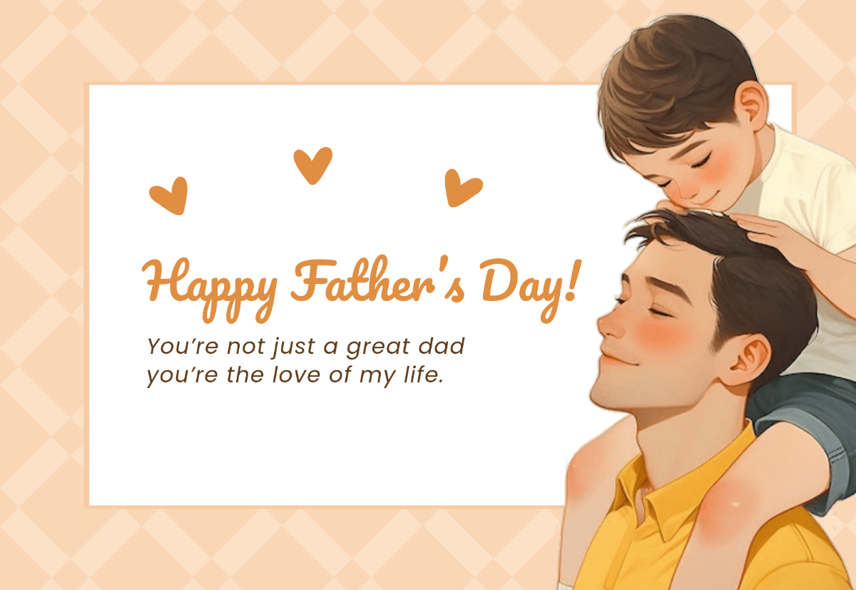 Free Father&amp;#039;S Day Card From Daughter Template To Edit Online in Printable Father&amp;amp;#039;s Day Card From Daughter